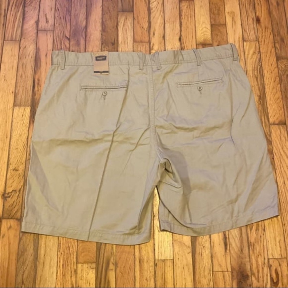 The Foundry Supply Co Tan Flat Front Shorts | 54 Waist | Big & Tall | NWT - Picture 4 of 5